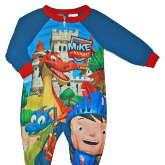 AME Mike The Knight Baby Boys Footed Blanket Sleeper Pajama 12m - NEW - Picture 1 of 4